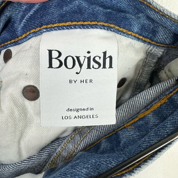 Boyish by HER NWT The Billy Taxi Driver High Rise Distressed Cotton Skinny Jeans - Picture 11 of 12